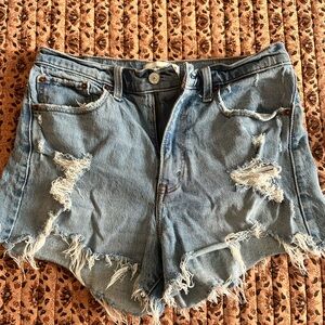 Abercrombie High Rise Mom Short Denim Women Shorts